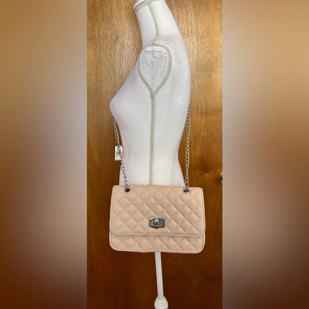 Express NWT Blush Chain Crossbody Shoulder Bag - Picture 2 of 10